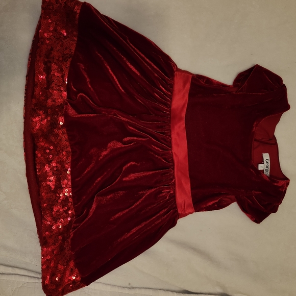 3T velvet red dress - Picture 1 of 3